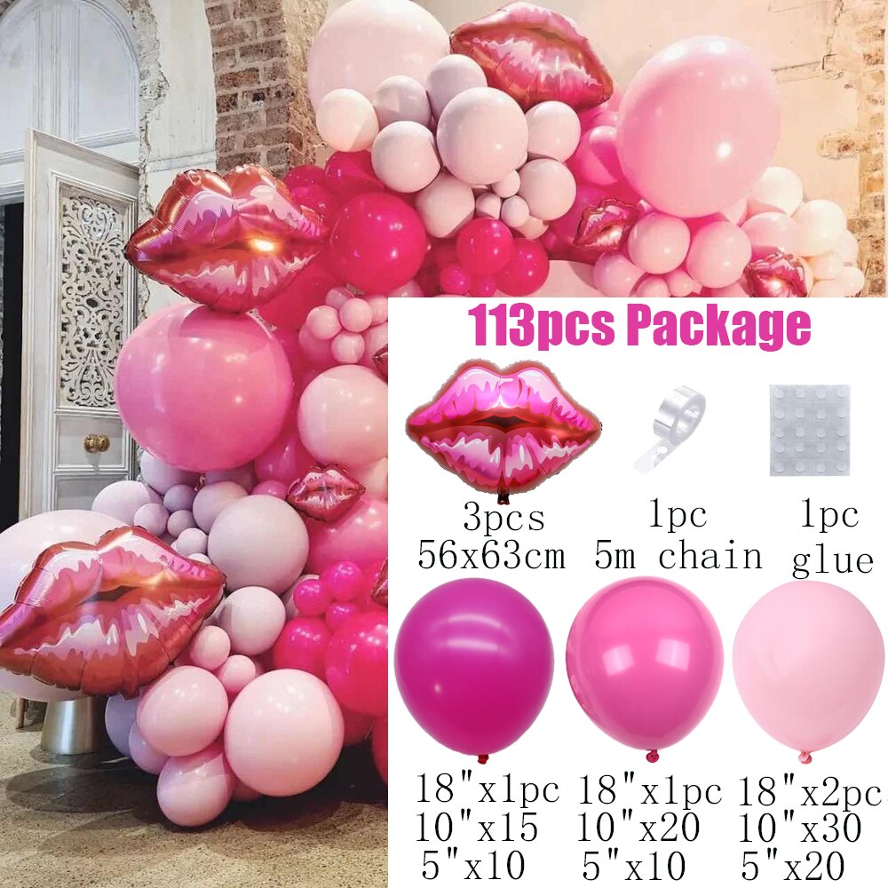 Balloon Bachelorette Party | Balloon Garland Kit Rose Pink |