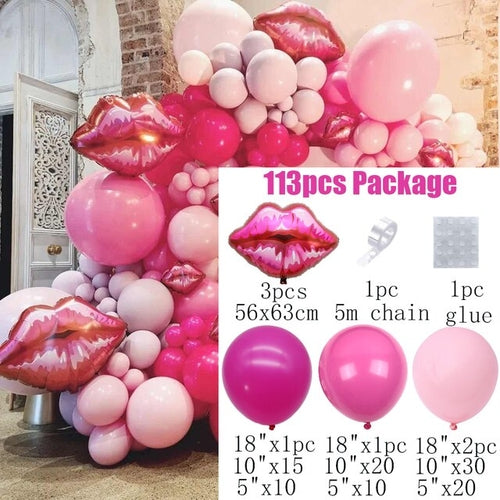 Balloon Bachelorette Party | Balloon Garland Kit Rose Pink |