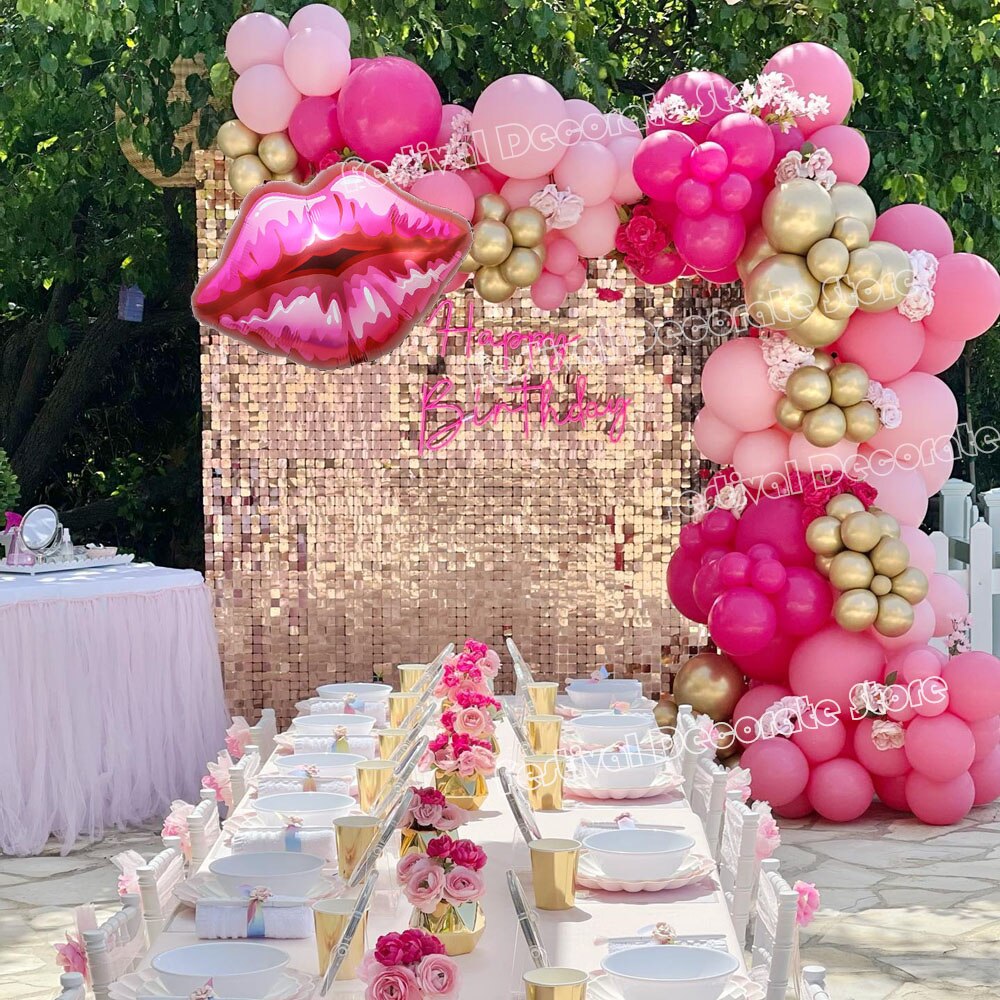 Balloon Bachelorette Party | Balloon Garland Kit Rose Pink |
