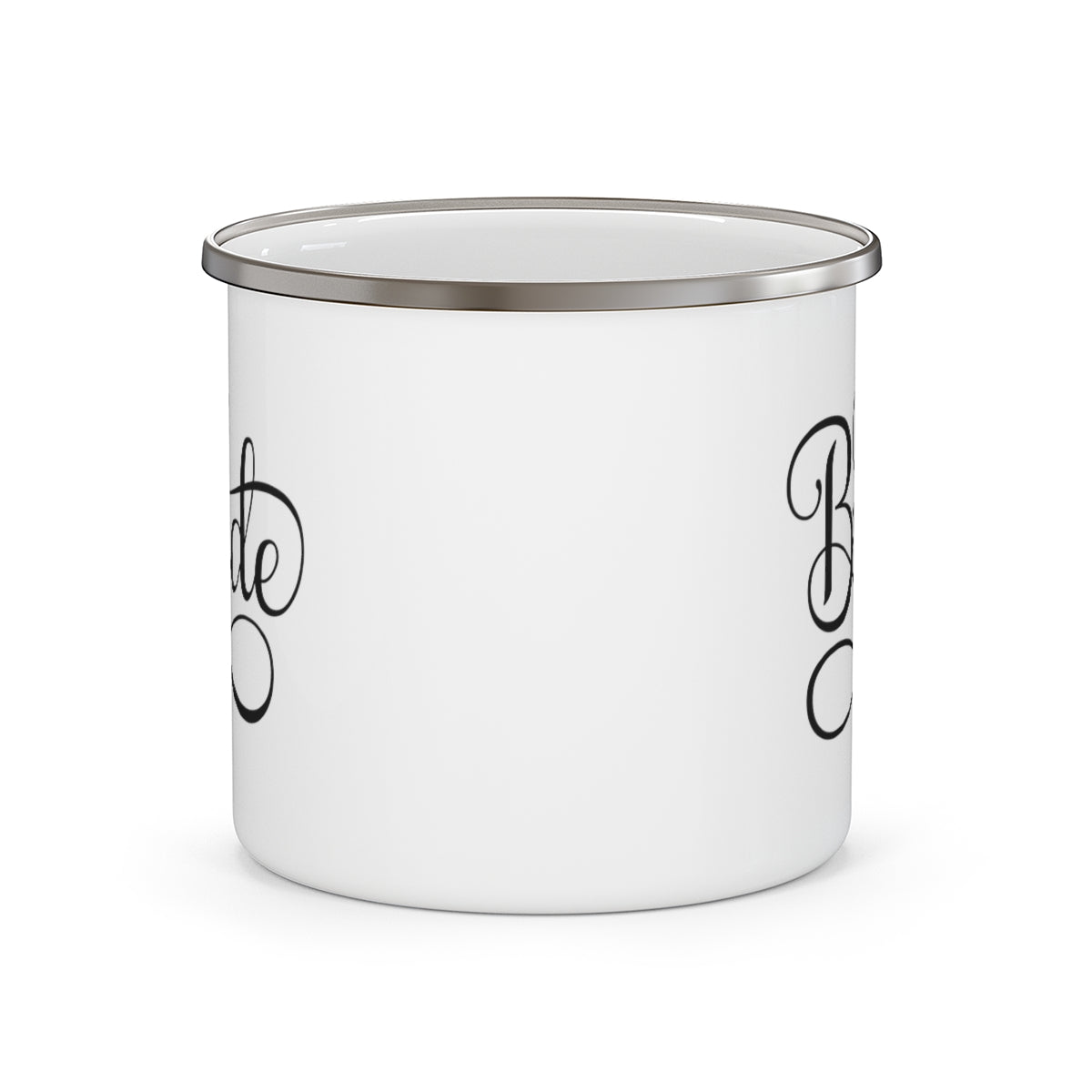 Enamel Camping Mug, Bride Accessories, Wedding