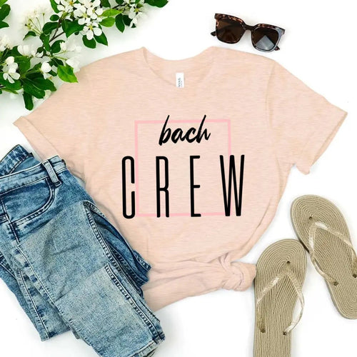 Bach Crew Bride To be Party Bachelorette T-shirt
