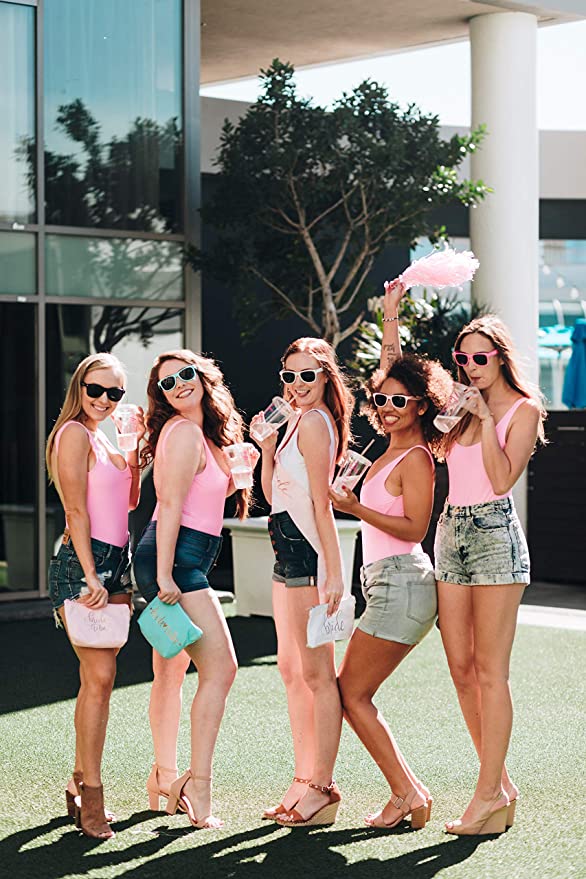 10 Piece Set - Bride & Light Pink Bride Tribe Sunglasses