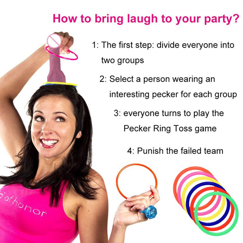 Bachelorette Party Games Penis Toss Dick Heads Funny Gift Bride To Be