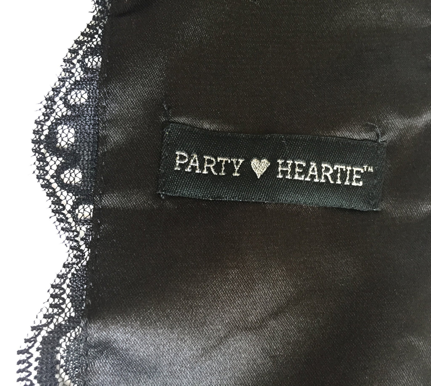 Black "Bride To Be" Lace & Satin Bachelorette