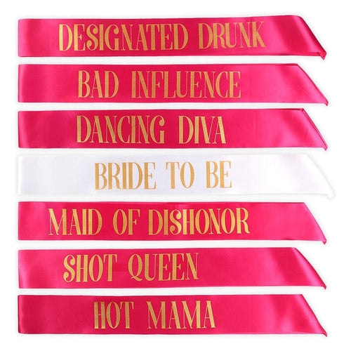 Sash Bachelorette Party | Hen Bride Team Sash Black | Hen Sash Girls
