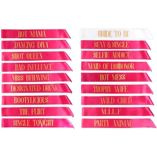 Sash Bachelorette Party | Hen Bride Team Sash Black | Hen Sash Girls