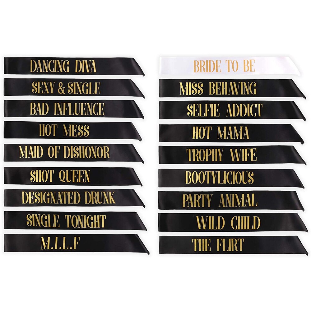 Sash Bachelorette Party | Hen Bride Team Sash Black | Hen Sash Girls