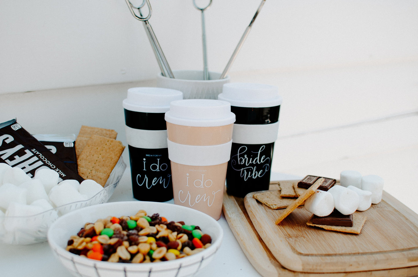 Blush Pink Bride Tribe 12 oz. Coffee Tumbler