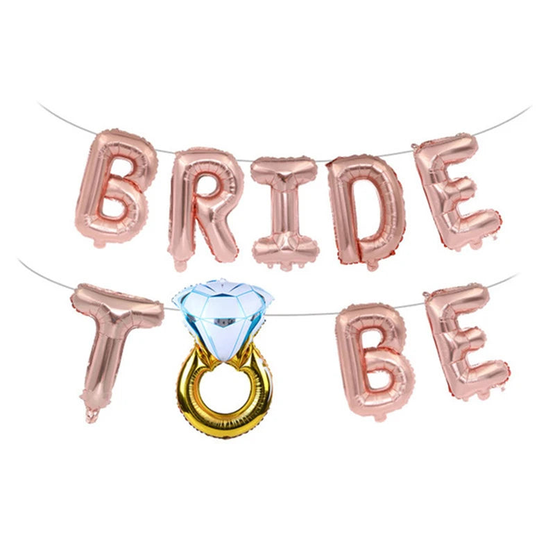 Bride To Be Balloon Rose Gold Team Bride Balloons for Hen Party