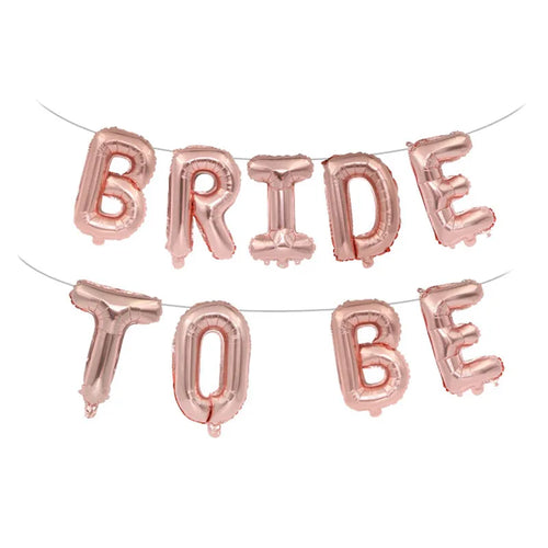 Bride To Be Balloon Rose Gold Team Bride Balloons for Hen Party