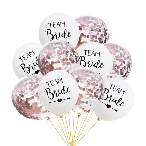 10pc Bachelorette Party Team Bride To Be Latex Balloon tattoo Hen