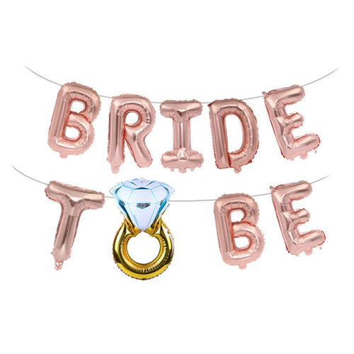 Bride To Be Balloon Rose Gold Team Bride Balloons for Hen Party