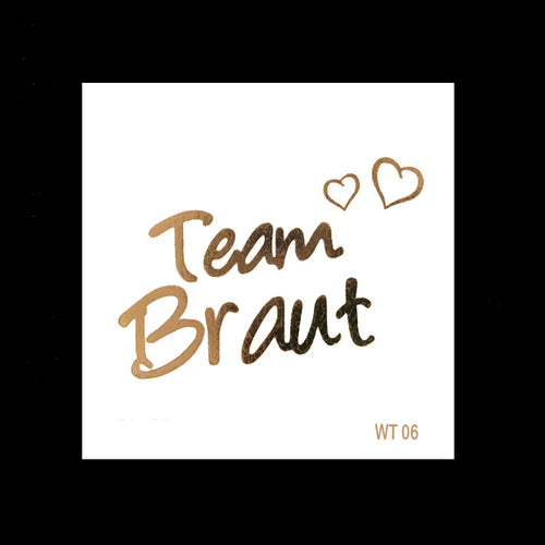 10pc Bachelorette Party team Bride Bridesmaid tribe squad temporary