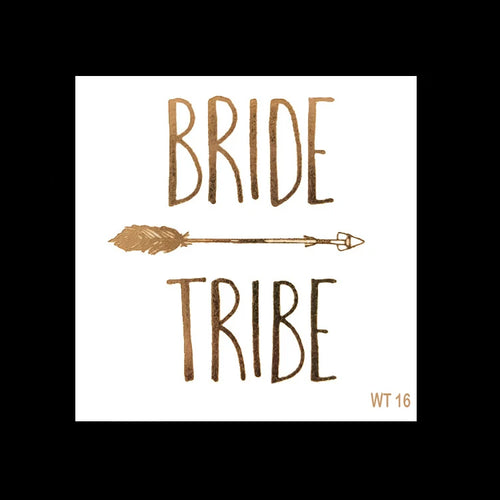 10pc Bachelorette Party team Bride Bridesmaid tribe squad temporary