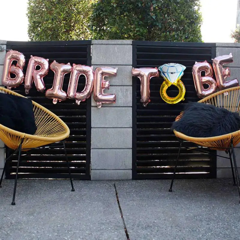 Bride To Be Balloon Rose Gold Team Bride Balloons for Hen Party