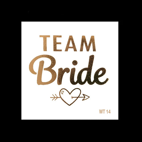 10pc Bachelorette Party team Bride Bridesmaid tribe squad temporary