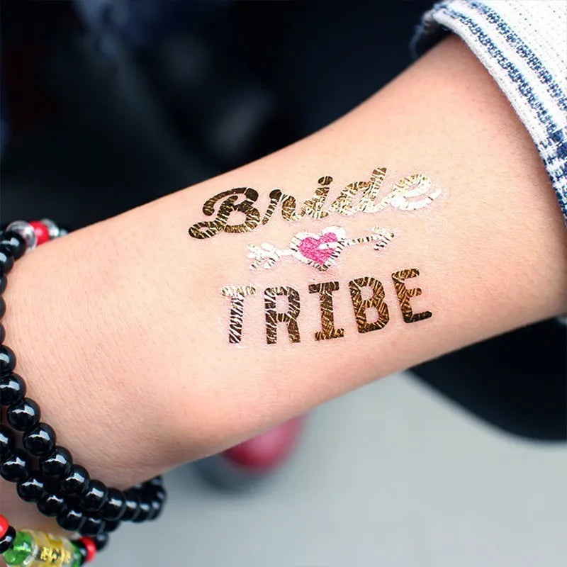 21cm *15cm Bride To Be Bachelorette Party Team Bride Bridesmaid Tribe
