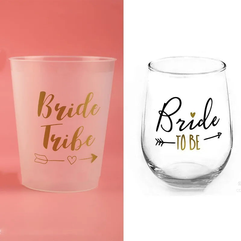 21cm *15cm Bride To Be Bachelorette Party Team Bride Bridesmaid Tribe