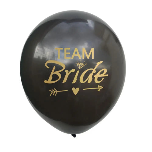 10pcs Wedding Party Balloons Team Bride Balloon Latex Wedding Decor