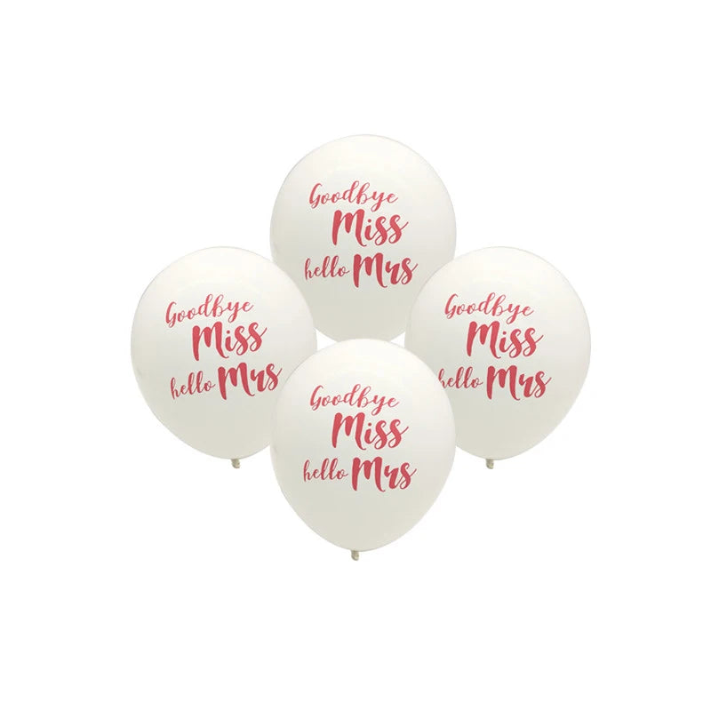 Chicinlife rose gold Miss to Mrs Letter Balloons Bridal Shower Banner