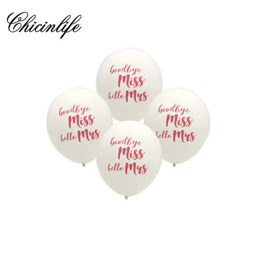 Chicinlife rose gold Miss to Mrs Letter Balloons Bridal Shower Banner