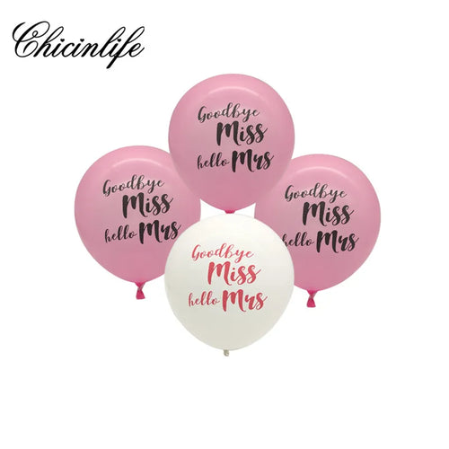Chicinlife rose gold Miss to Mrs Letter Balloons Bridal Shower Banner
