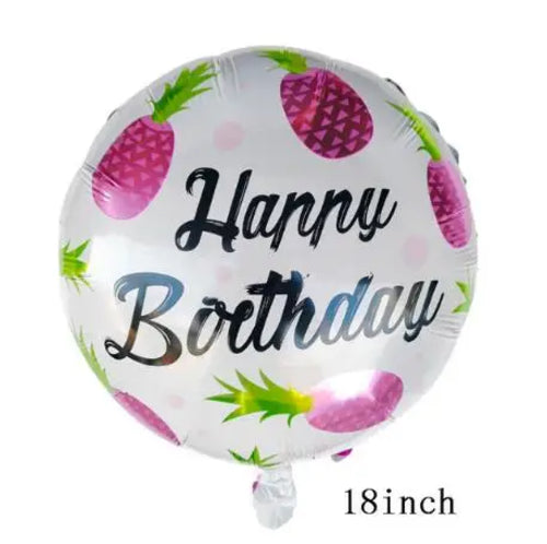 1pcs Gold Pineapple Flamingo Aluminum Balloon Bachelorette Party