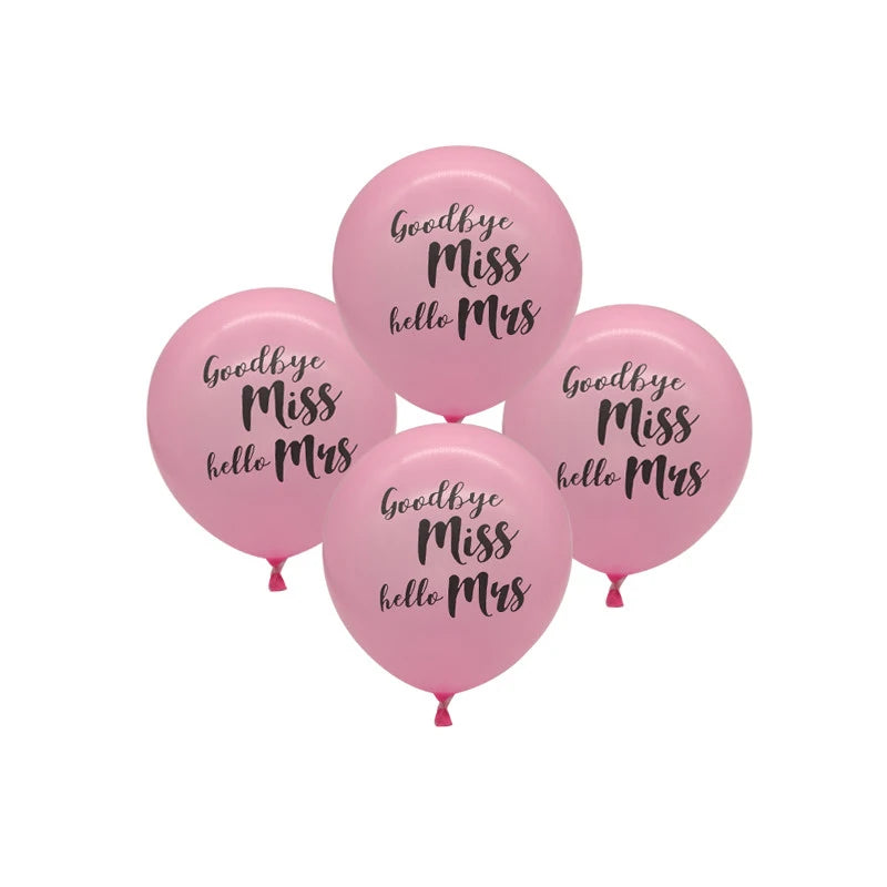 Chicinlife rose gold Miss to Mrs Letter Balloons Bridal Shower Banner
