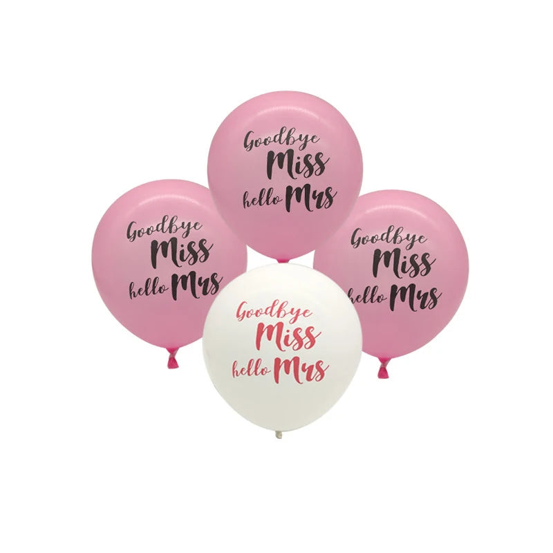 Chicinlife rose gold Miss to Mrs Letter Balloons Bridal Shower Banner