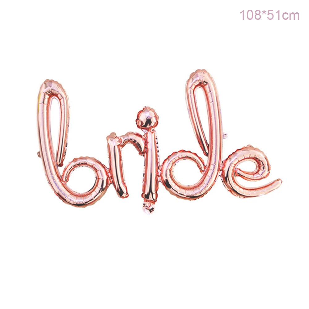 YORIWOO To Be Bride Ballons Foil Letter Balloons Rose Gold Wedding
