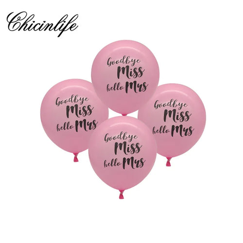 Chicinlife rose gold Miss to Mrs Letter Balloons Bridal Shower Banner