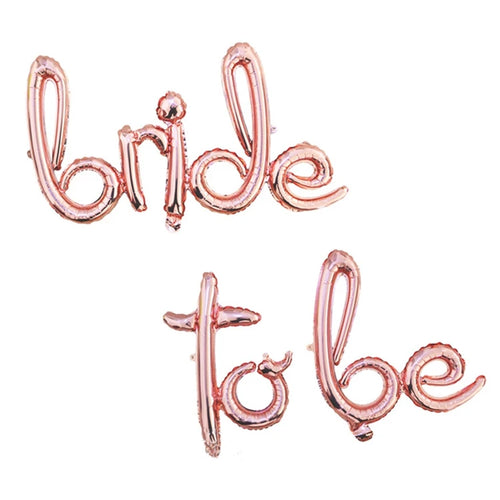 YORIWOO To Be Bride Ballons Foil Letter Balloons Rose Gold Wedding