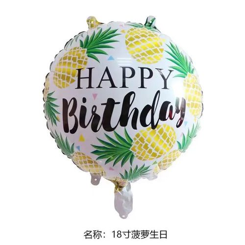 1pcs Gold Pineapple Flamingo Aluminum Balloon Bachelorette Party