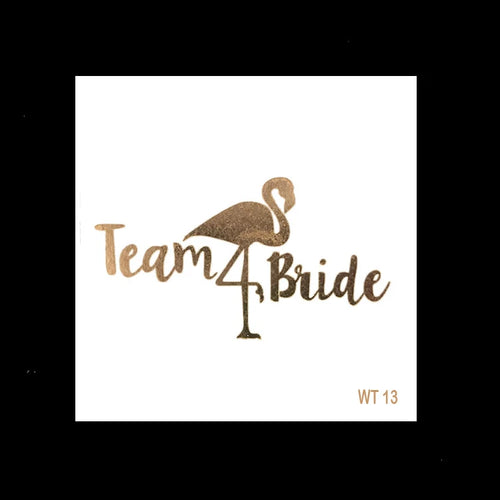 10pc Bachelorette Party team Bride Bridesmaid tribe squad temporary