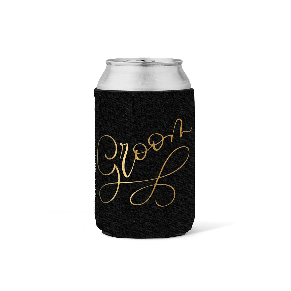 Bride and Groom Can Coolers Set