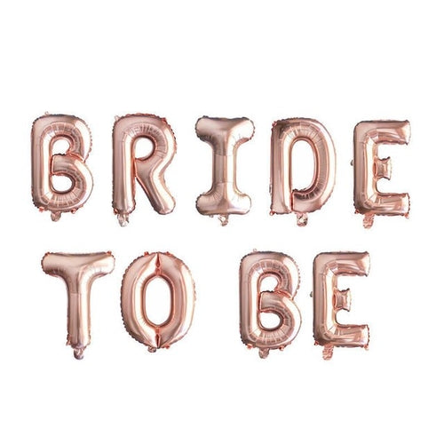 Rose Gold Bride To Be Letter Foil Balloon Wedding Bridal Shower