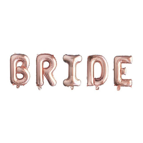 Rose Gold Bride To Be Letter Foil Balloon Wedding Bridal Shower