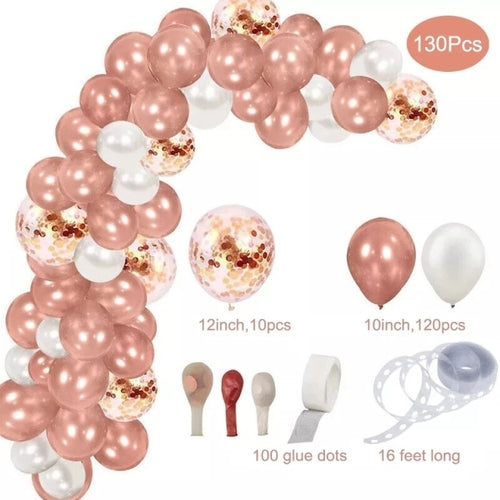 Rose Gold Party Disposable Tableware Set Paper Plate Cup Kids Adult