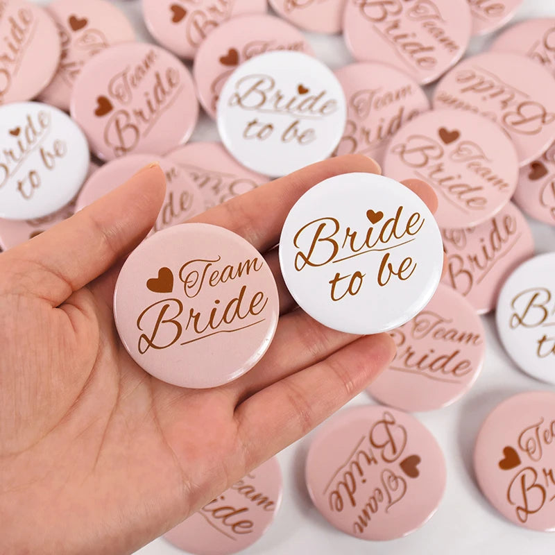 12/1pcs Bride to be Team Bride Badge for Wedding Bridal Shower