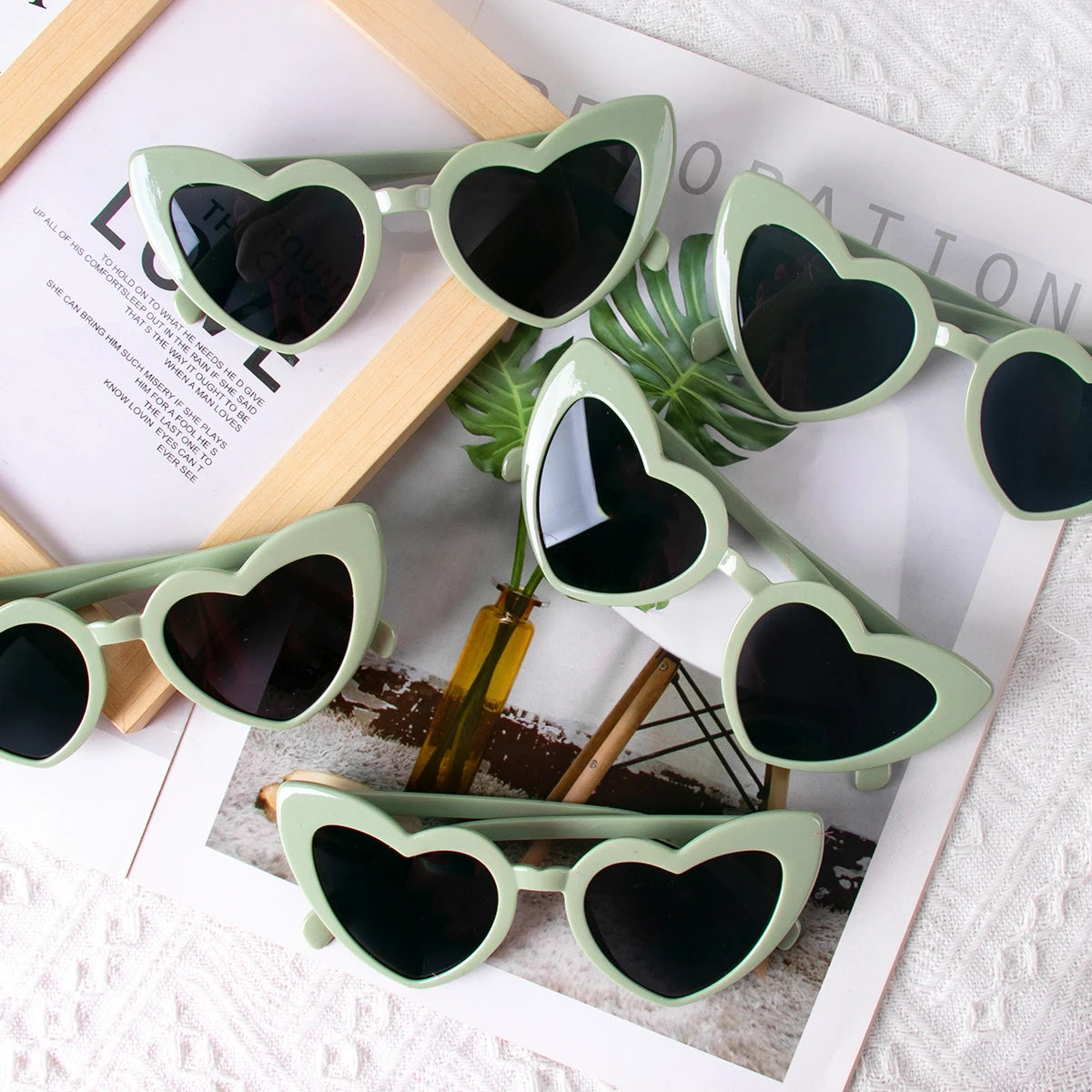 Hen Night Heart Shaped Sunglasses Women's Bachelorette Party Favors