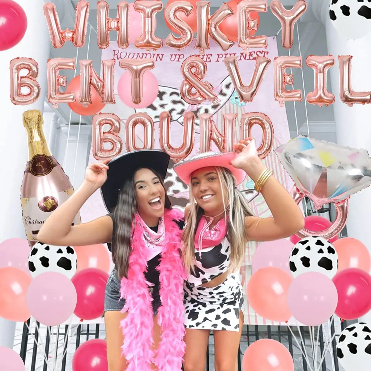 Nashville Bachelorette Party Decorations Whiskey Bent & Veil Bound