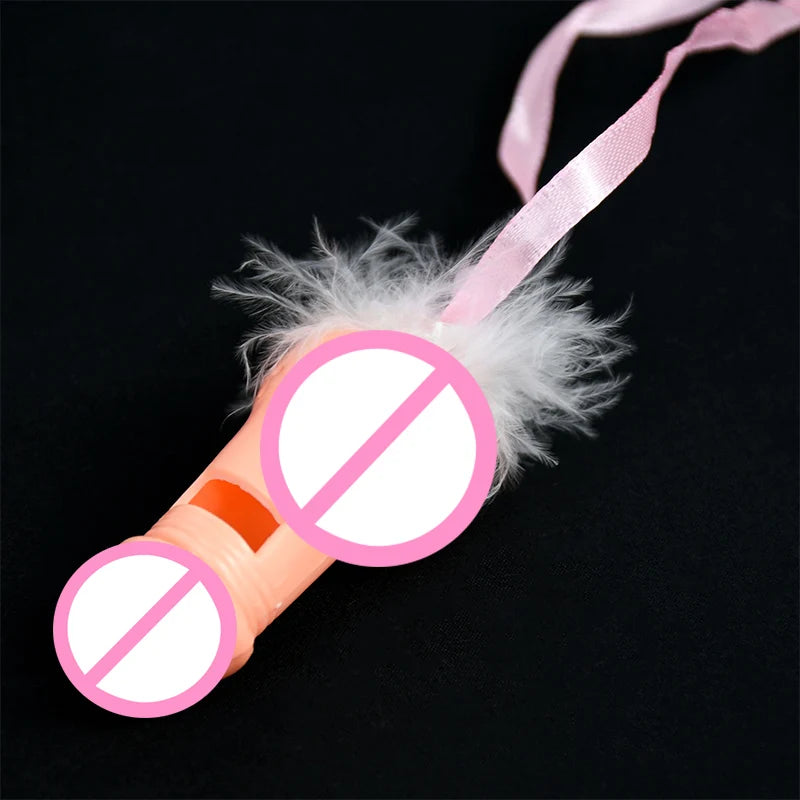 10Pcs Bachelorette Party Decoration Fake Penis Props Game Whistle Hen