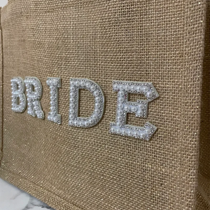 Bride Honeymoon Tote Beach Bag Bridal Shower Gift Bag for Bride To Be