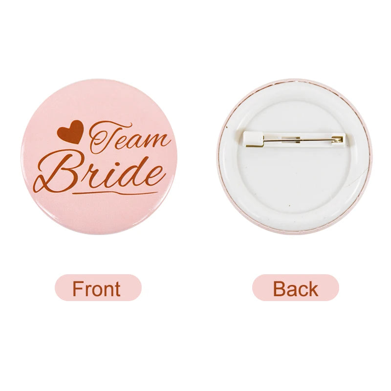 12/1pcs Bride to be Team Bride Badge for Wedding Bridal Shower