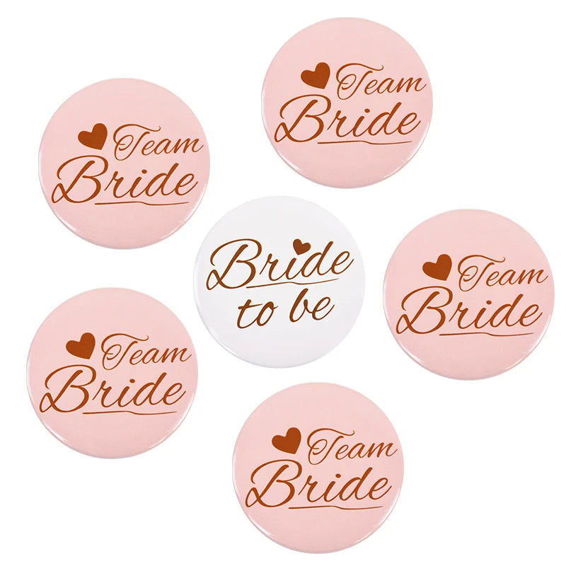 12/1pcs Bride to be Team Bride Badge for Wedding Bridal Shower