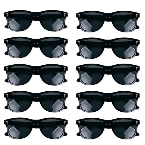 10pcs Bachelorette Party Sunglasses Black White Pink Square Heart