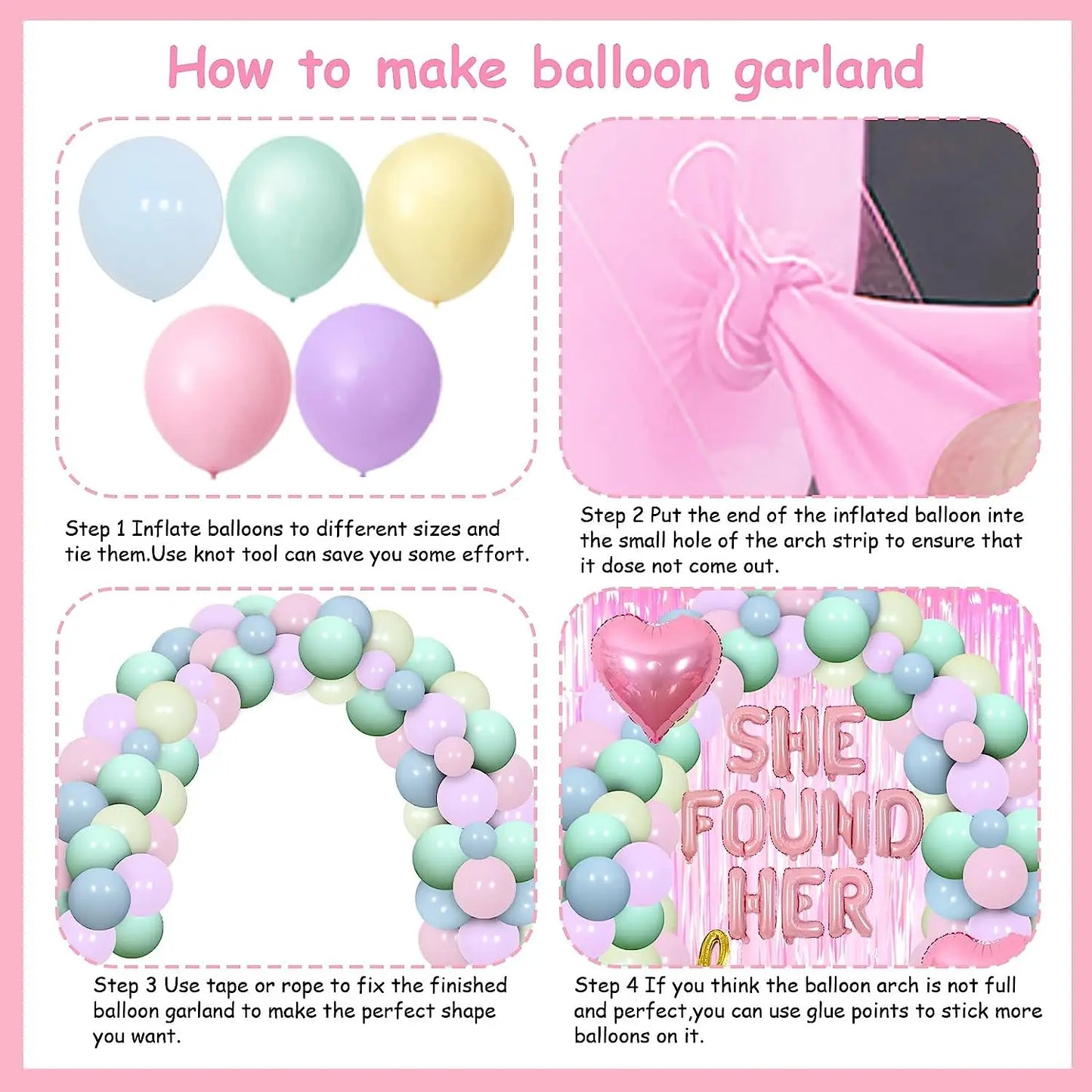 She Found Her Lover Macaron Bachelorette Party Decorations Pastel