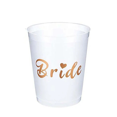 Team Bride Tribe Cups Bridal Shower Bachelorette Party Plastic