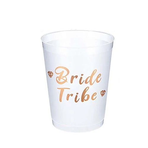 Team Bride Tribe Cups Bridal Shower Bachelorette Party Plastic