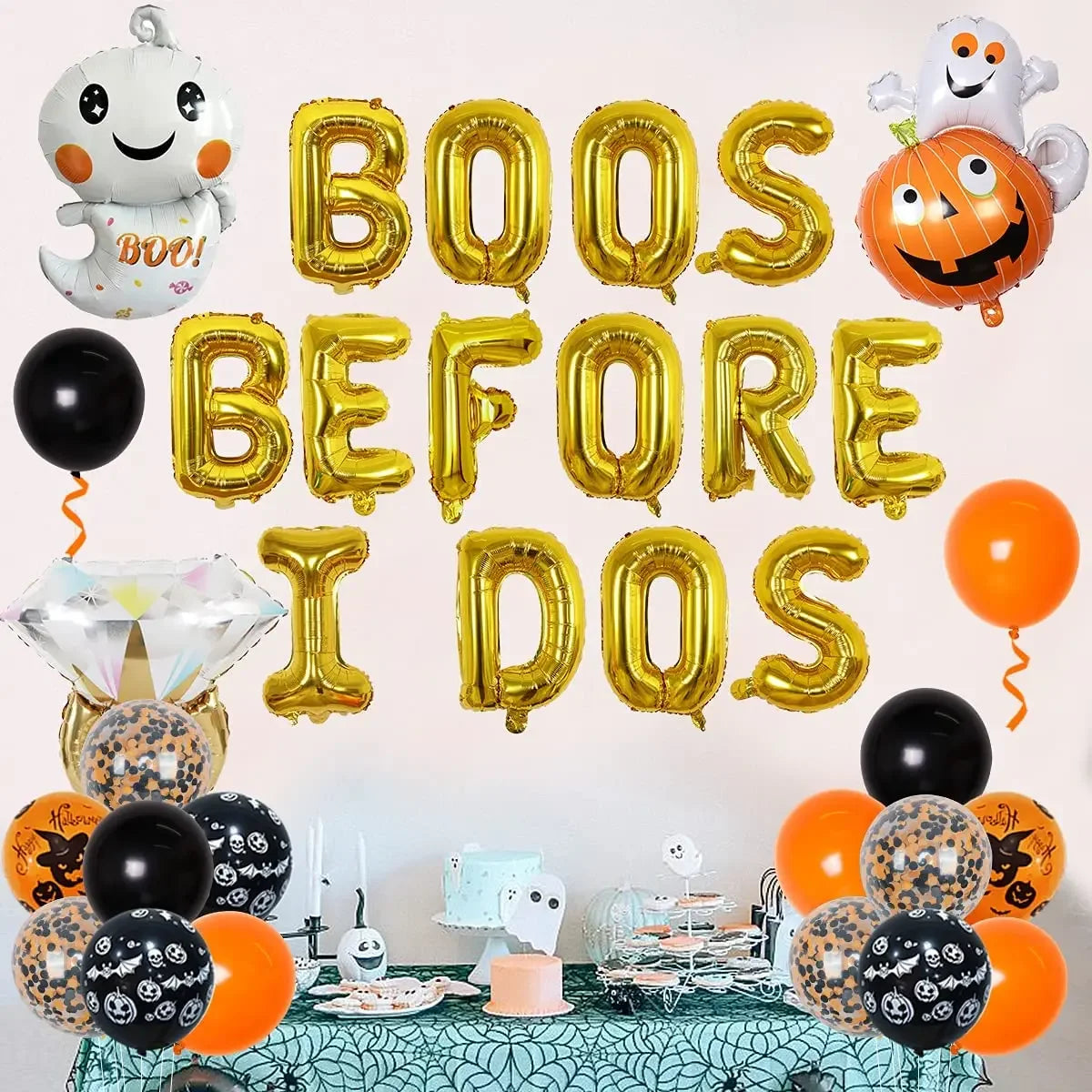 Halloween Bachelorette Party Decorations Balloon Banner, Bride To be